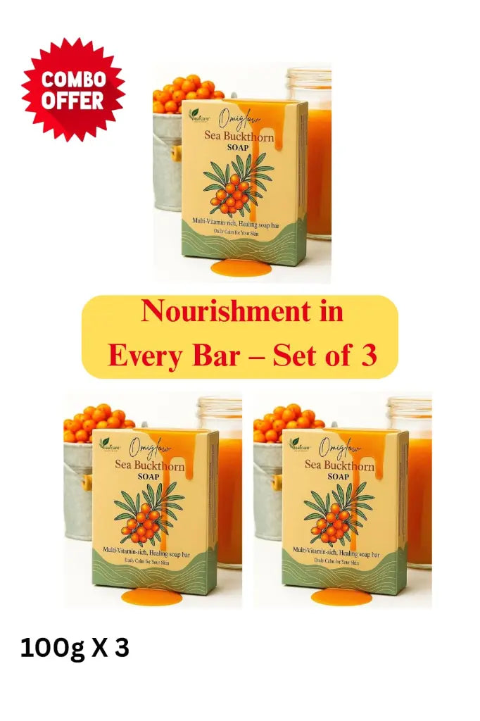 Sea Buckthorn Soap Combo: Pack of 3